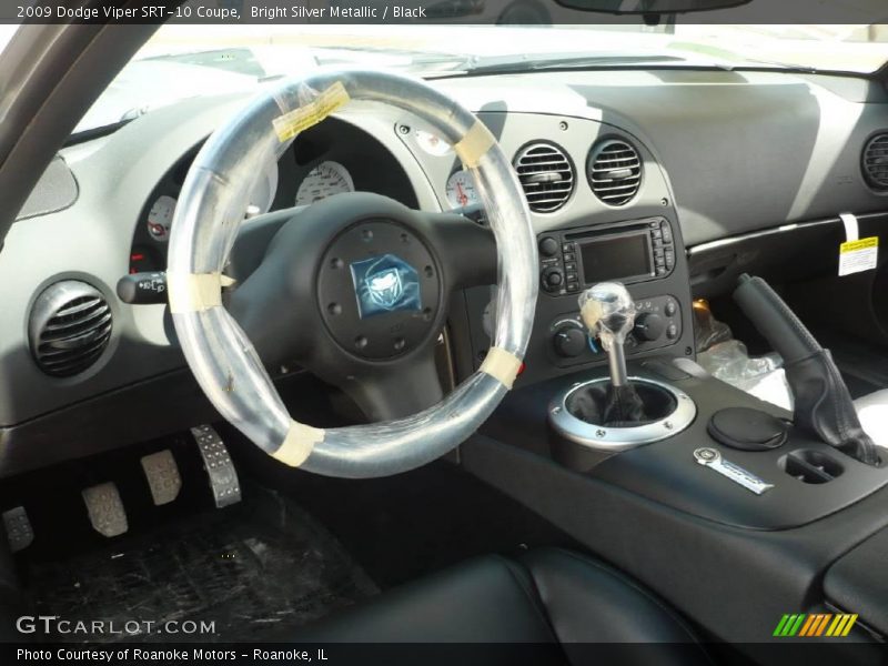 Bright Silver Metallic / Black 2009 Dodge Viper SRT-10 Coupe