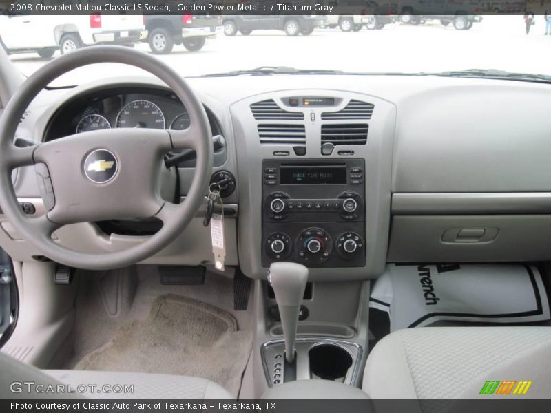 Golden Pewter Metallic / Titanium Gray 2008 Chevrolet Malibu Classic LS Sedan