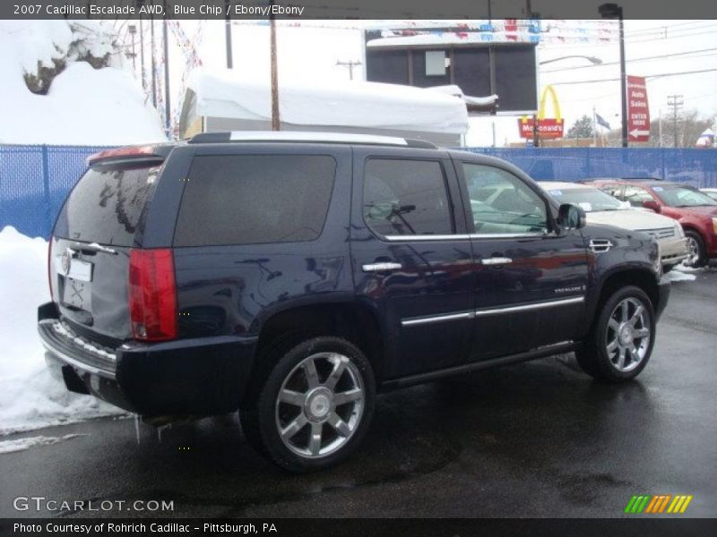 Blue Chip / Ebony/Ebony 2007 Cadillac Escalade AWD