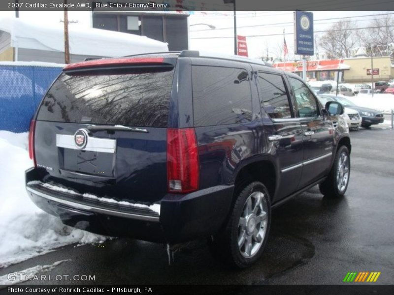 Blue Chip / Ebony/Ebony 2007 Cadillac Escalade AWD
