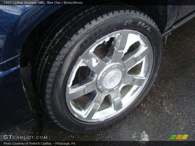 Blue Chip / Ebony/Ebony 2007 Cadillac Escalade AWD