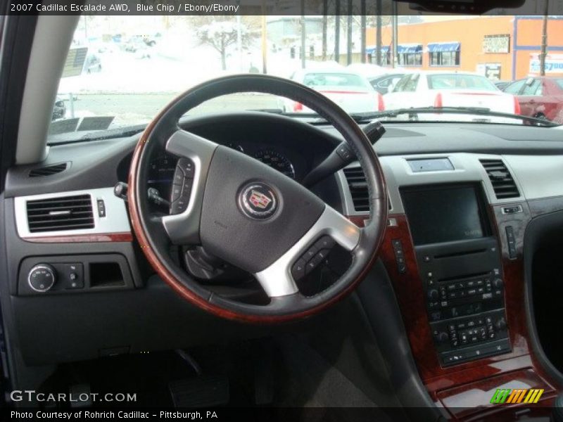 Blue Chip / Ebony/Ebony 2007 Cadillac Escalade AWD