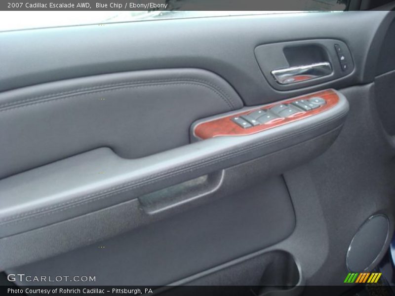 Blue Chip / Ebony/Ebony 2007 Cadillac Escalade AWD