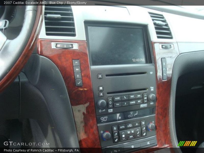 Blue Chip / Ebony/Ebony 2007 Cadillac Escalade AWD