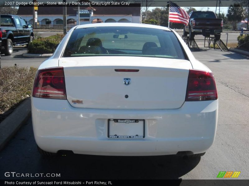 Stone White / Dark Slate Gray/Light Slate Gray 2007 Dodge Charger