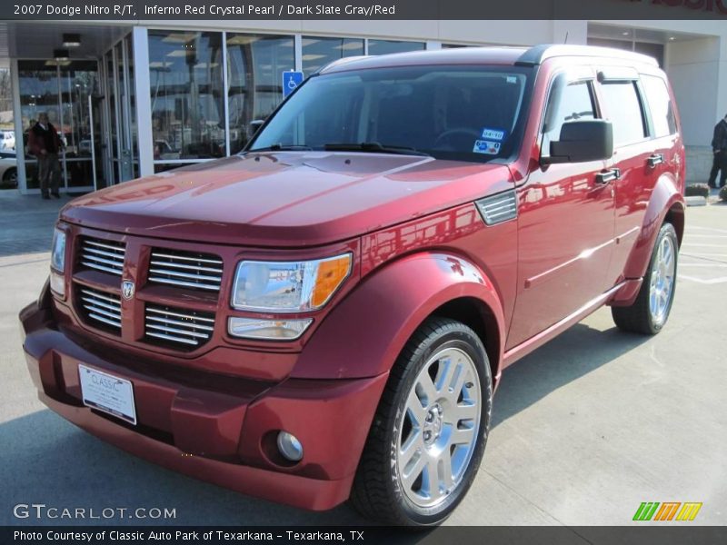 Inferno Red Crystal Pearl / Dark Slate Gray/Red 2007 Dodge Nitro R/T
