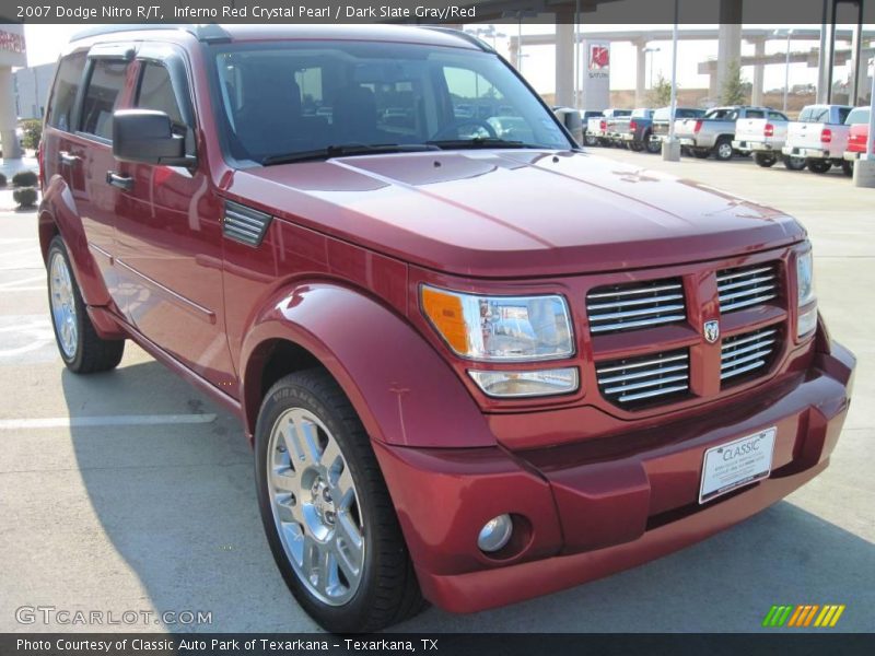 Inferno Red Crystal Pearl / Dark Slate Gray/Red 2007 Dodge Nitro R/T