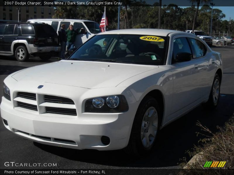 Stone White / Dark Slate Gray/Light Slate Gray 2007 Dodge Charger