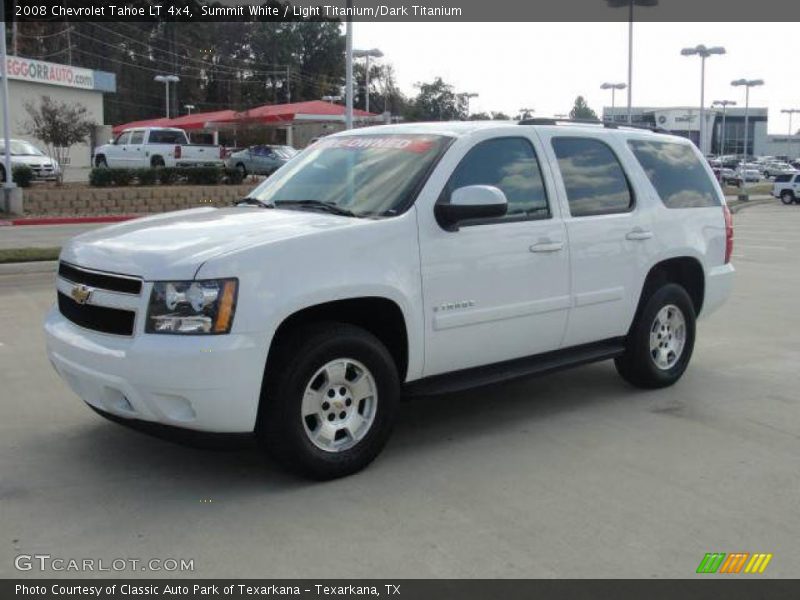 Summit White / Light Titanium/Dark Titanium 2008 Chevrolet Tahoe LT 4x4