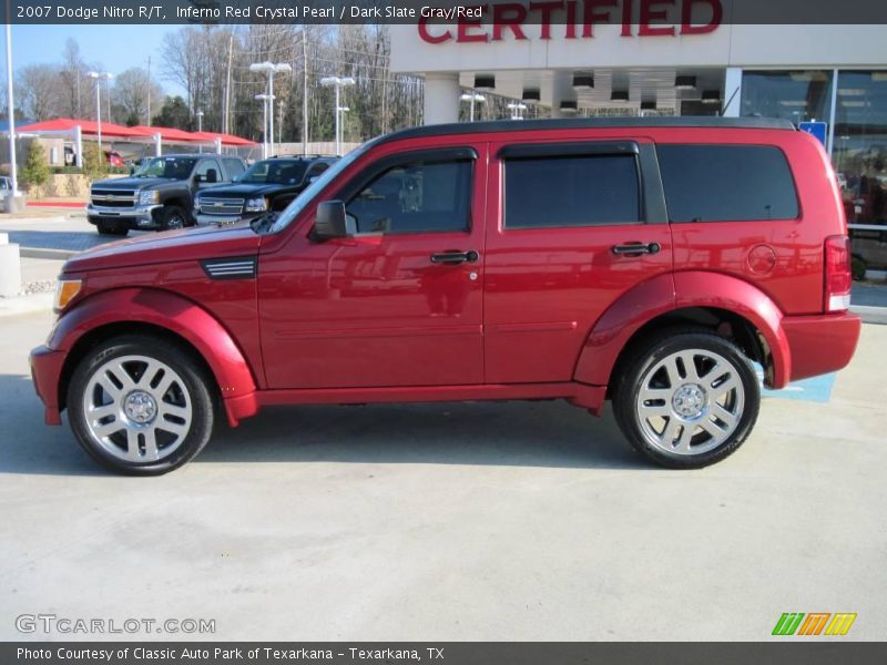 Inferno Red Crystal Pearl / Dark Slate Gray/Red 2007 Dodge Nitro R/T