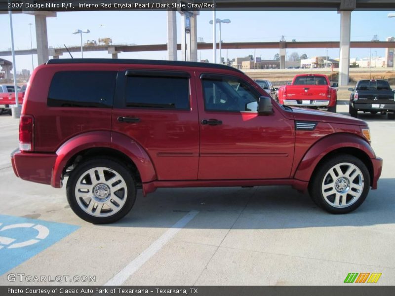 Inferno Red Crystal Pearl / Dark Slate Gray/Red 2007 Dodge Nitro R/T