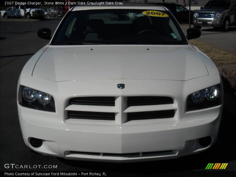 Stone White / Dark Slate Gray/Light Slate Gray 2007 Dodge Charger