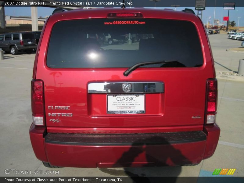 Inferno Red Crystal Pearl / Dark Slate Gray/Red 2007 Dodge Nitro R/T