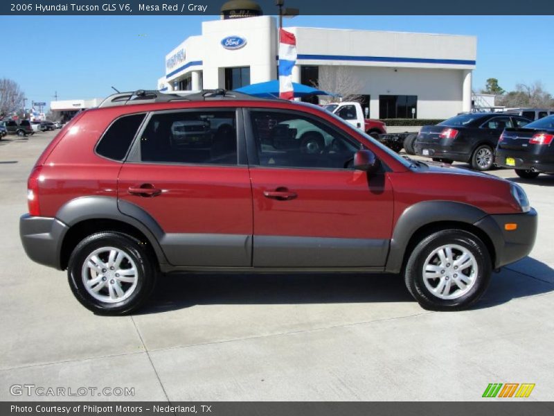 Mesa Red / Gray 2006 Hyundai Tucson GLS V6