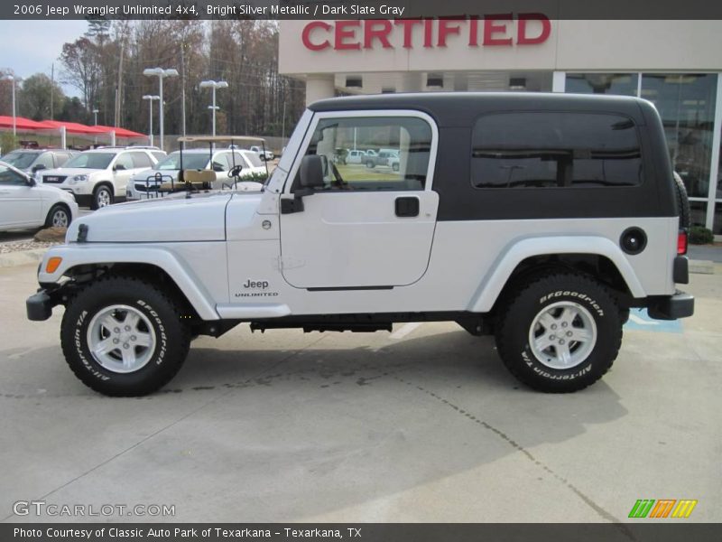 Bright Silver Metallic / Dark Slate Gray 2006 Jeep Wrangler Unlimited 4x4