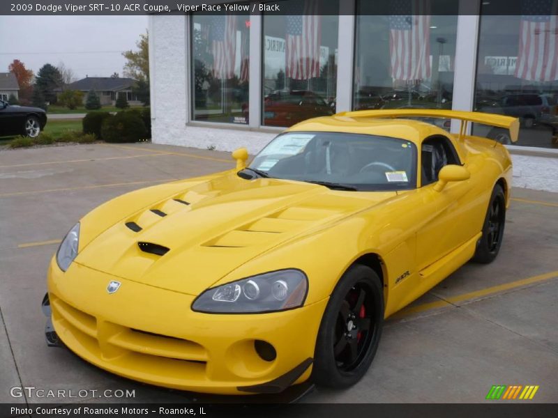 Viper Race Yellow / Black 2009 Dodge Viper SRT-10 ACR Coupe