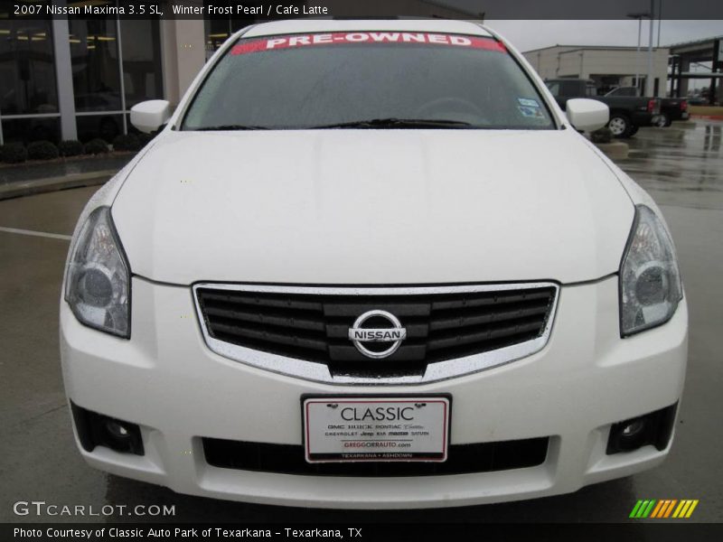 Winter Frost Pearl / Cafe Latte 2007 Nissan Maxima 3.5 SL