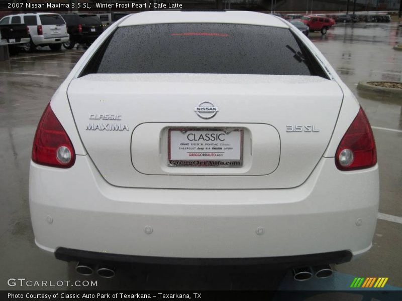 Winter Frost Pearl / Cafe Latte 2007 Nissan Maxima 3.5 SL