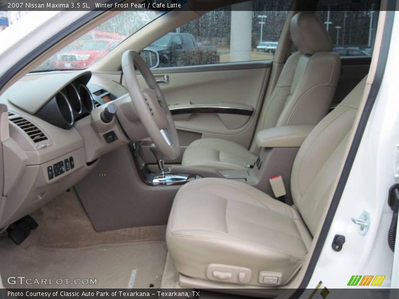 Winter Frost Pearl / Cafe Latte 2007 Nissan Maxima 3.5 SL