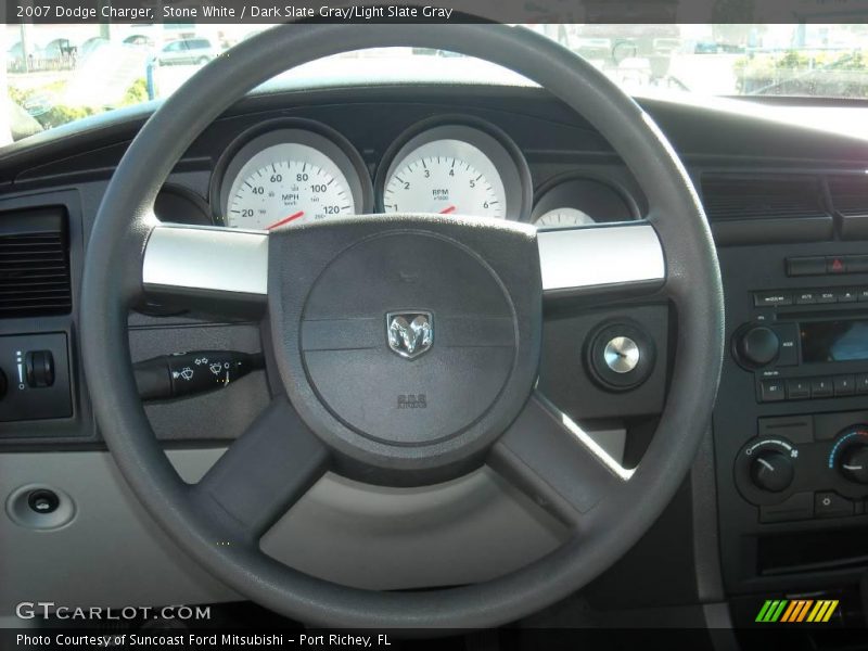Stone White / Dark Slate Gray/Light Slate Gray 2007 Dodge Charger