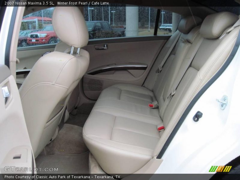Winter Frost Pearl / Cafe Latte 2007 Nissan Maxima 3.5 SL