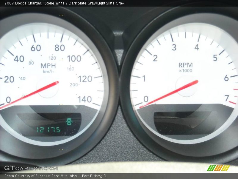Stone White / Dark Slate Gray/Light Slate Gray 2007 Dodge Charger