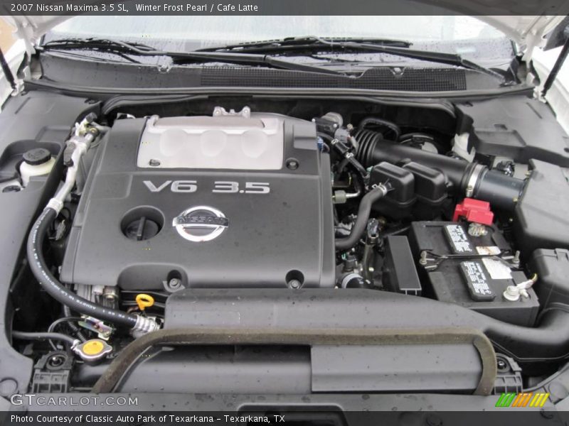 Winter Frost Pearl / Cafe Latte 2007 Nissan Maxima 3.5 SL