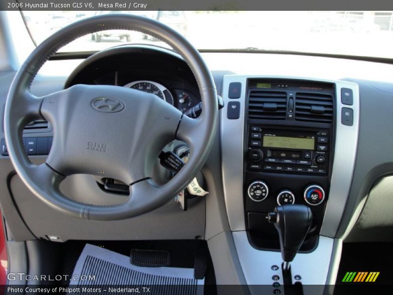 Mesa Red / Gray 2006 Hyundai Tucson GLS V6