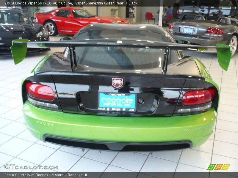 Viper Snakeskin Green Pearl / Black 2009 Dodge Viper SRT-10 ACR Coupe