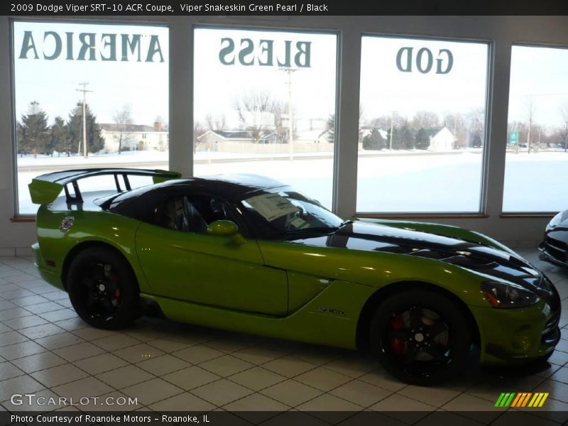 Viper Snakeskin Green Pearl / Black 2009 Dodge Viper SRT-10 ACR Coupe