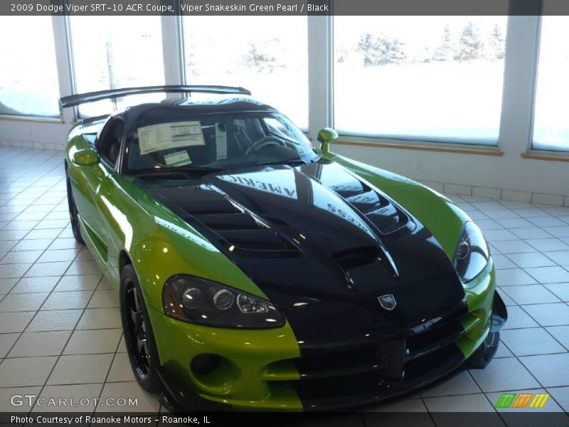 Viper Snakeskin Green Pearl / Black 2009 Dodge Viper SRT-10 ACR Coupe