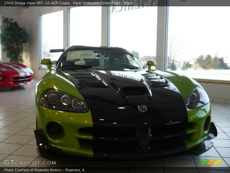 Viper Snakeskin Green Pearl / Black 2009 Dodge Viper SRT-10 ACR Coupe