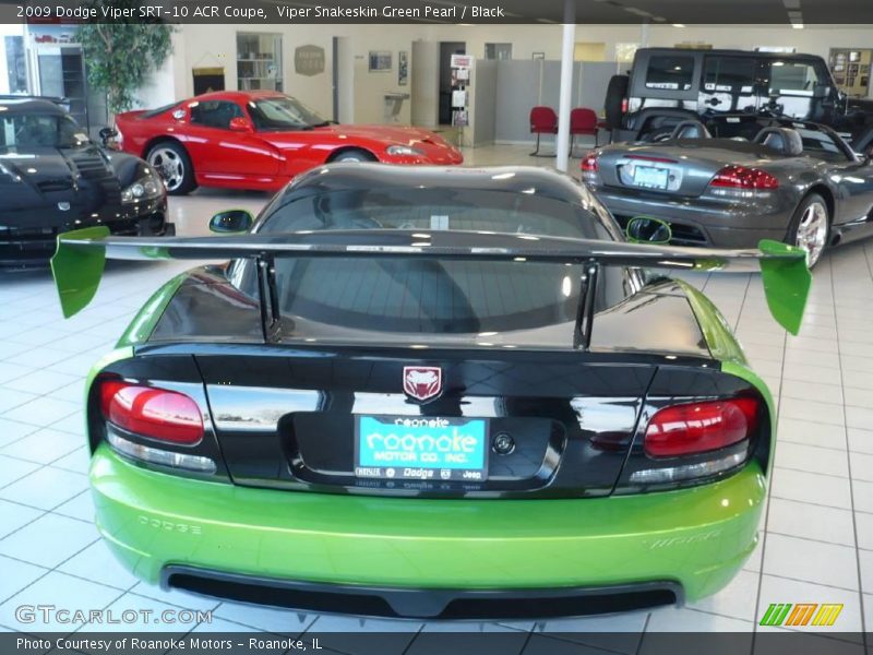 Viper Snakeskin Green Pearl / Black 2009 Dodge Viper SRT-10 ACR Coupe