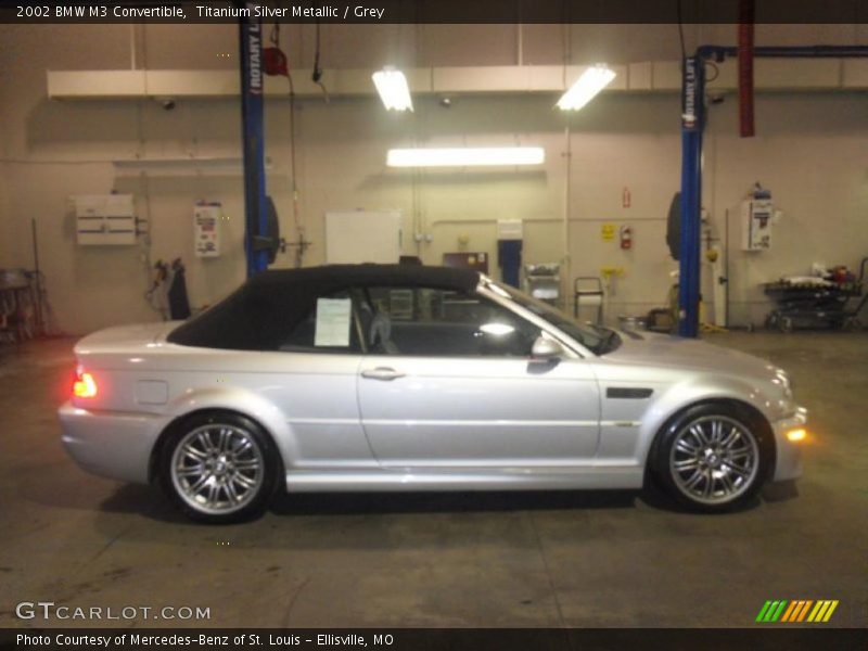 Titanium Silver Metallic / Grey 2002 BMW M3 Convertible