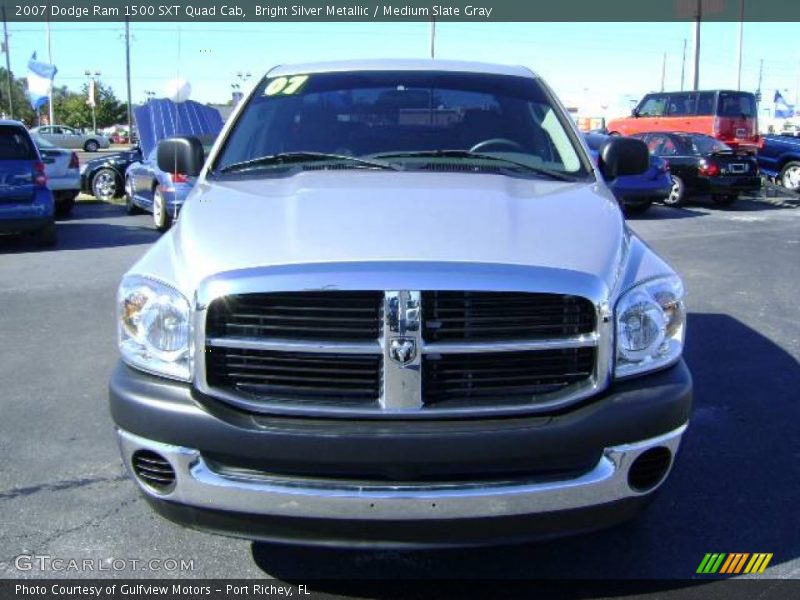 Bright Silver Metallic / Medium Slate Gray 2007 Dodge Ram 1500 SXT Quad Cab