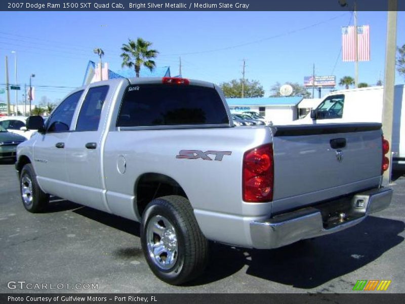 Bright Silver Metallic / Medium Slate Gray 2007 Dodge Ram 1500 SXT Quad Cab