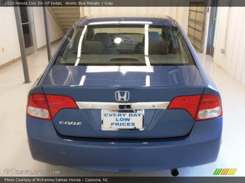 Atomic Blue Metallic / Gray 2010 Honda Civic DX-VP Sedan