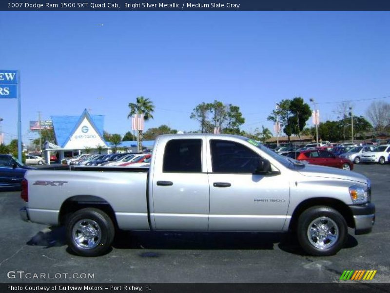 Bright Silver Metallic / Medium Slate Gray 2007 Dodge Ram 1500 SXT Quad Cab