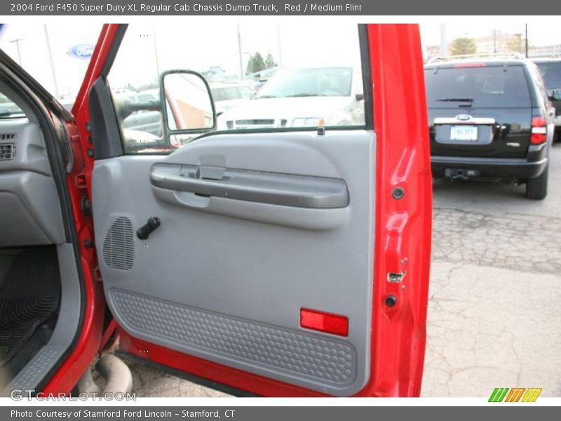 Red / Medium Flint 2004 Ford F450 Super Duty XL Regular Cab Chassis Dump Truck