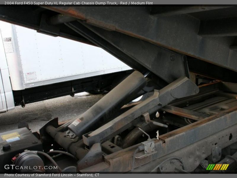 Red / Medium Flint 2004 Ford F450 Super Duty XL Regular Cab Chassis Dump Truck