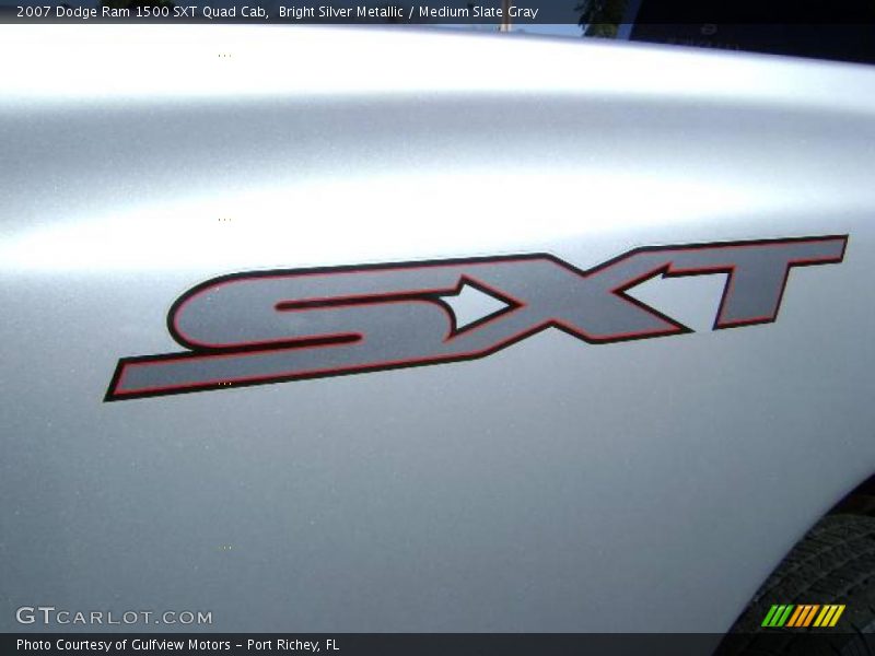 Bright Silver Metallic / Medium Slate Gray 2007 Dodge Ram 1500 SXT Quad Cab