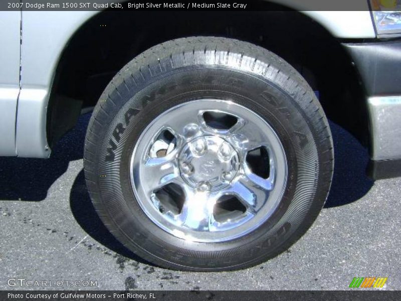 Bright Silver Metallic / Medium Slate Gray 2007 Dodge Ram 1500 SXT Quad Cab