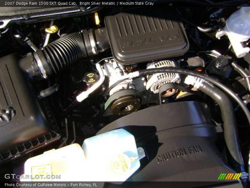 Bright Silver Metallic / Medium Slate Gray 2007 Dodge Ram 1500 SXT Quad Cab