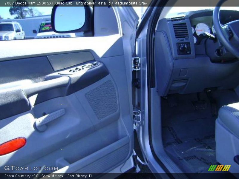 Bright Silver Metallic / Medium Slate Gray 2007 Dodge Ram 1500 SXT Quad Cab