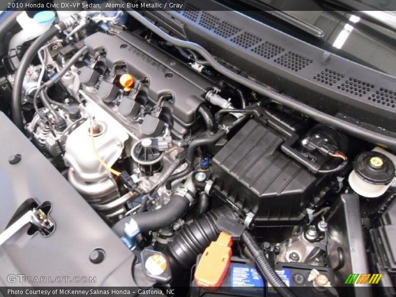 Atomic Blue Metallic / Gray 2010 Honda Civic DX-VP Sedan