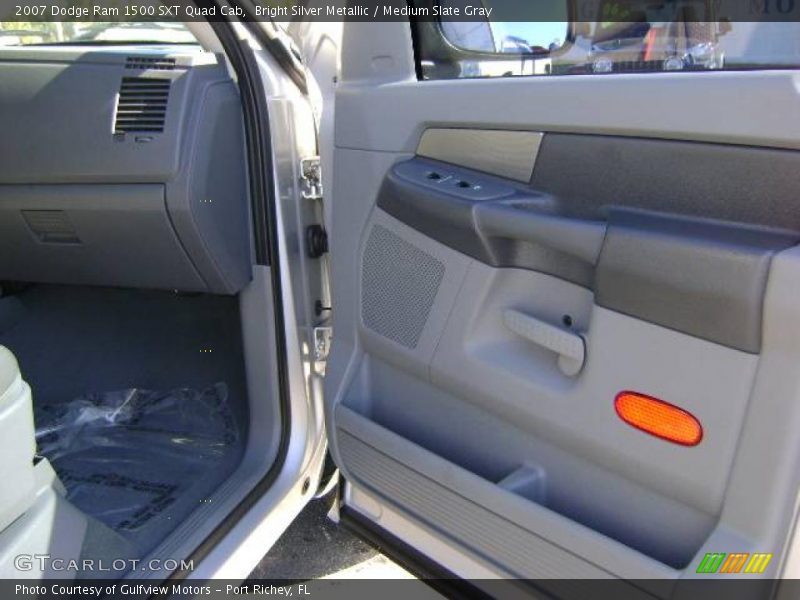 Bright Silver Metallic / Medium Slate Gray 2007 Dodge Ram 1500 SXT Quad Cab
