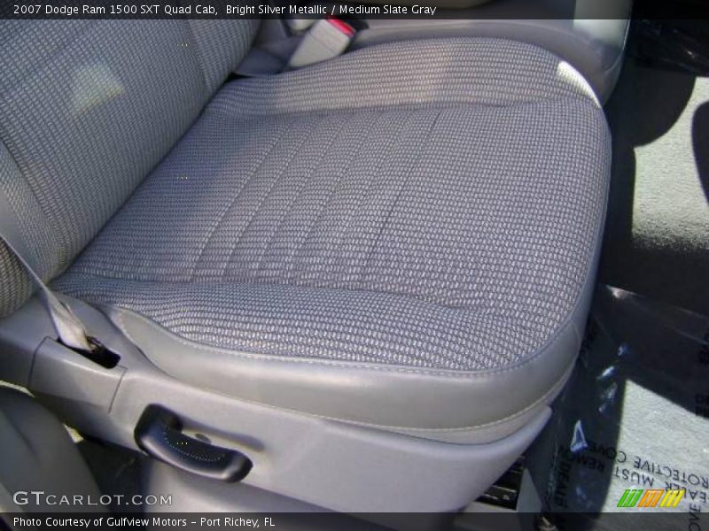 Bright Silver Metallic / Medium Slate Gray 2007 Dodge Ram 1500 SXT Quad Cab
