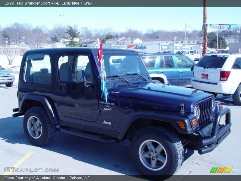 Lapis Blue / Gray 1998 Jeep Wrangler Sport 4x4