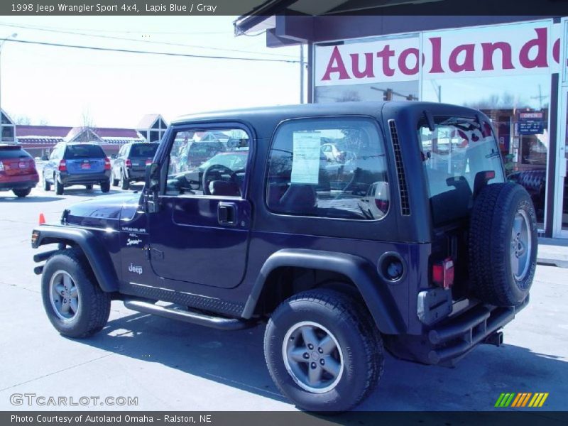 Lapis Blue / Gray 1998 Jeep Wrangler Sport 4x4