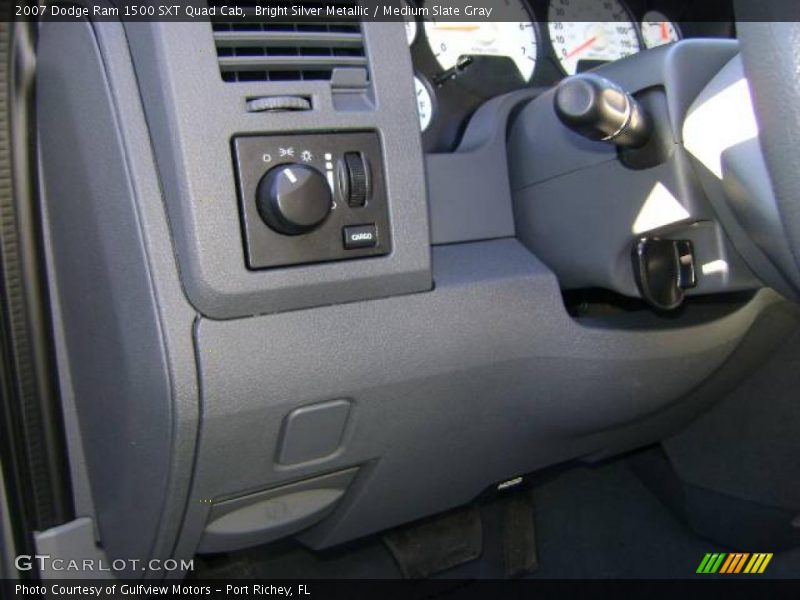 Bright Silver Metallic / Medium Slate Gray 2007 Dodge Ram 1500 SXT Quad Cab